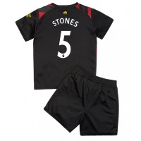Fotbalové Dres Manchester City John Stones #5 Dětské Venkovní 2022-23 Krátký Rukáv (+ trenýrky)